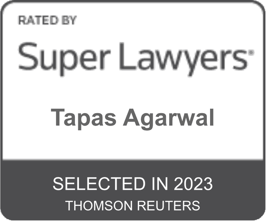 super lawyers badge for Tapas Agarwal at Agarwal Law Firm